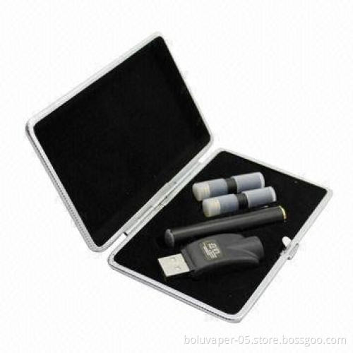 Mini E-cigarettes, Metal Box 11106-JT, CE, RoHS, FCC and FDA Marks
